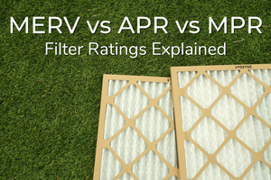 Air Filters with text MERV vs APR vs MPR