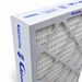24x24x4 beverage board mini pleat filter corner detail