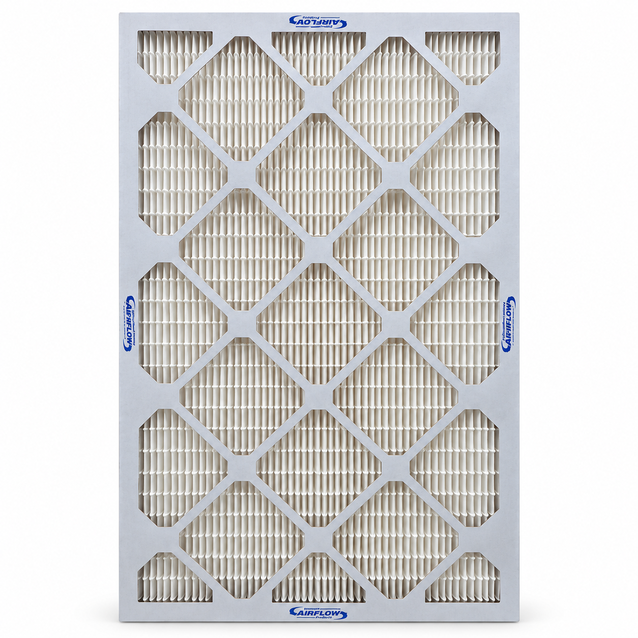 24x24x4 beverage board mini pleat filter front view