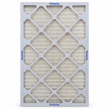 24x24x4 beverage board mini pleat filter front view
