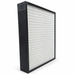 24x24x4 plastic box style mini pleat filter angled view