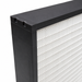 24x24x4 plastic box style mini pleat filter corner detail