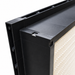24x24x4 plastic single header mini pleat filter corner detail