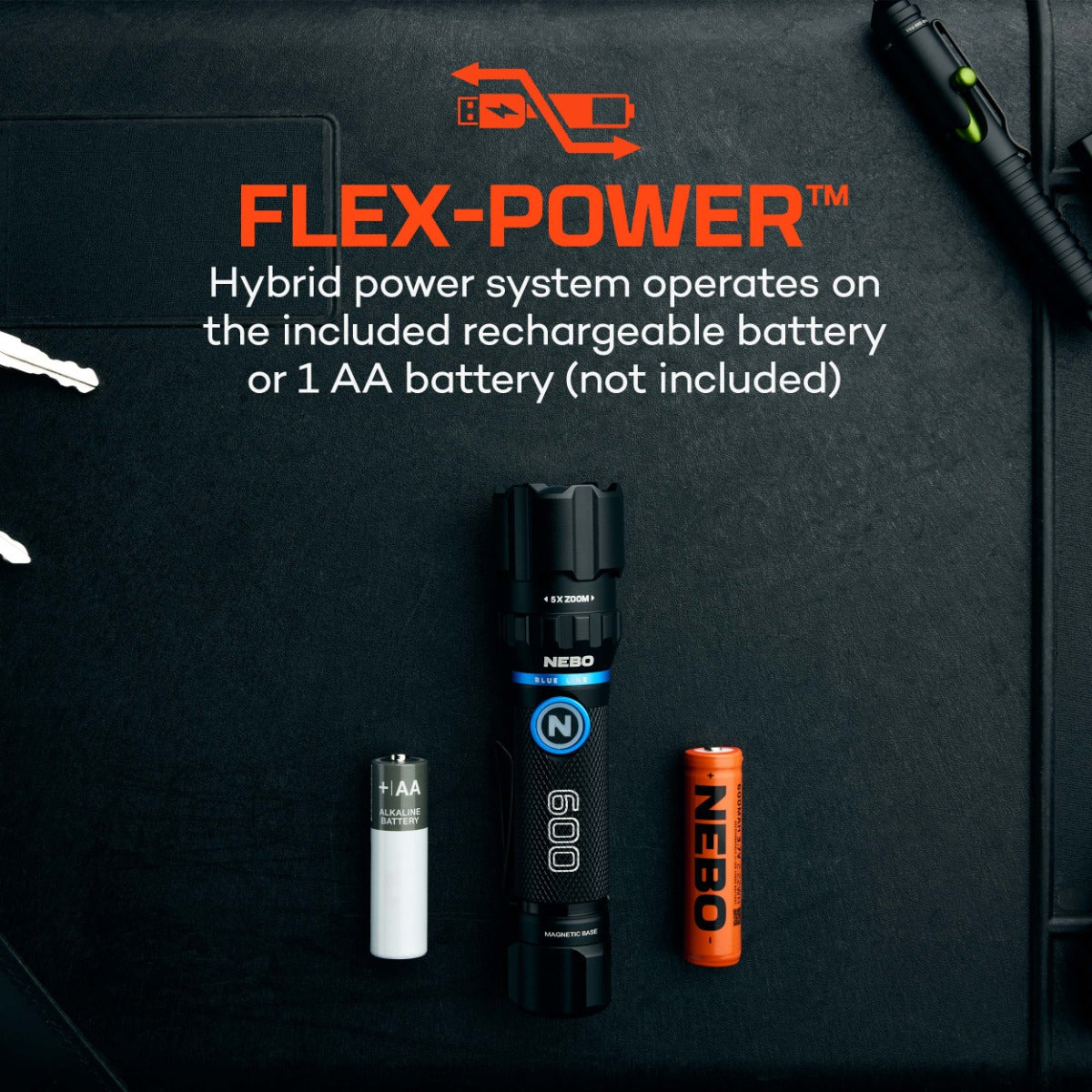 NEBO BLUELINE 600 Flex Flashlight