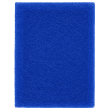 Blue rectangular Polarized Media Pad on a white background